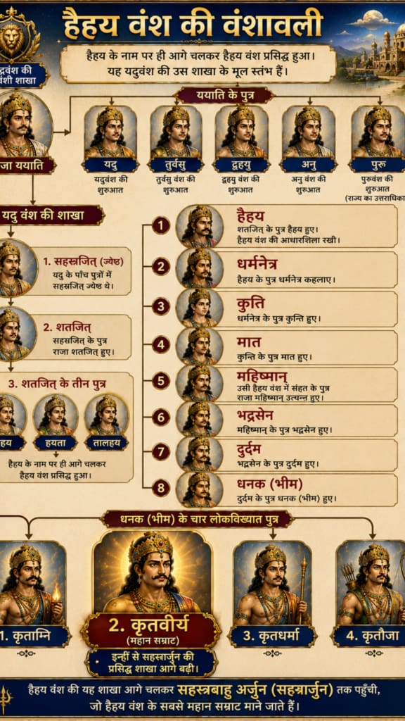 Current image: हैहय के नाम पर ही आगे चलकर हैहय वंश प्रसिद्ध हुआ। इस प्रकार हैहय यदुवंश की उस शाखा के मूल स्तंभ बने